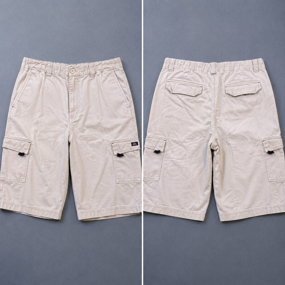 OP Ocean Pacific Men's 40  Cargo Shorts  TAN BEIGE Multi-Pocket